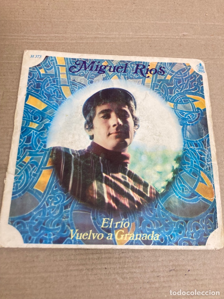 Discos de vinilo: Disco de vinilo Single Miguel R&iacute;os - Foto 1