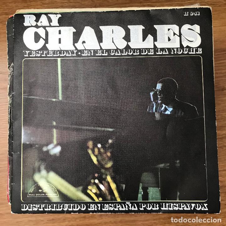 Discos de vinilo: RAY CHARLES - YESTERDAY - SINGLE ABC / HISPAVOX 1967 - Foto 1