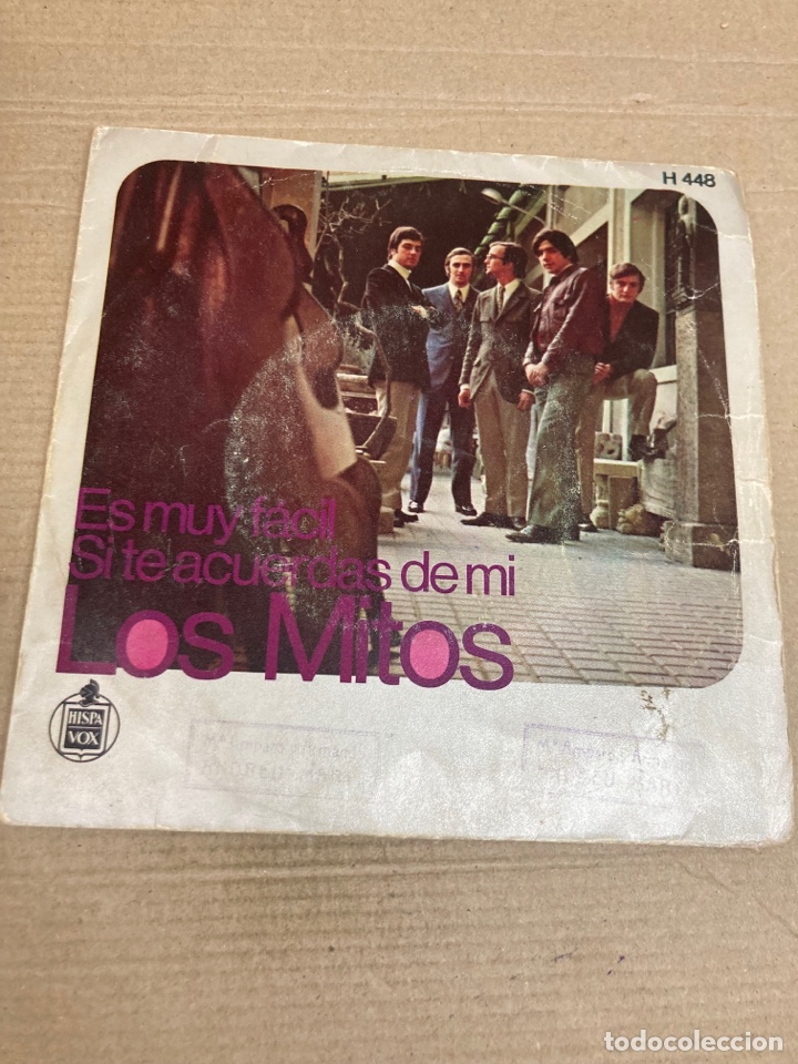 Discos de vinilo: Disco de vinilo Single Los Mitos - Foto 1