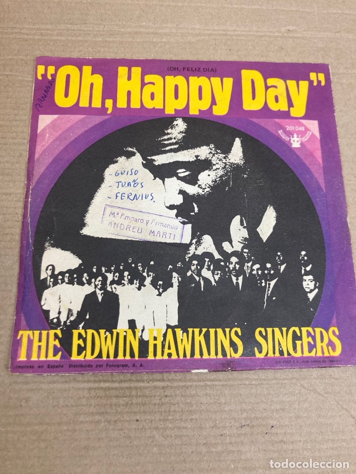 Discos de vinilo: Disco de vinilo Single The Edwin Hawking - Foto 1
