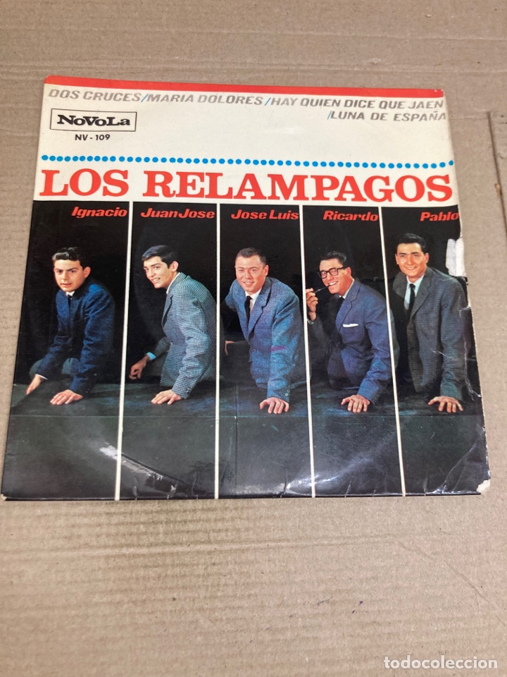 Discos de vinilo: Disco de vinilo Single Los Rel&aacute;mpagos - Foto 1