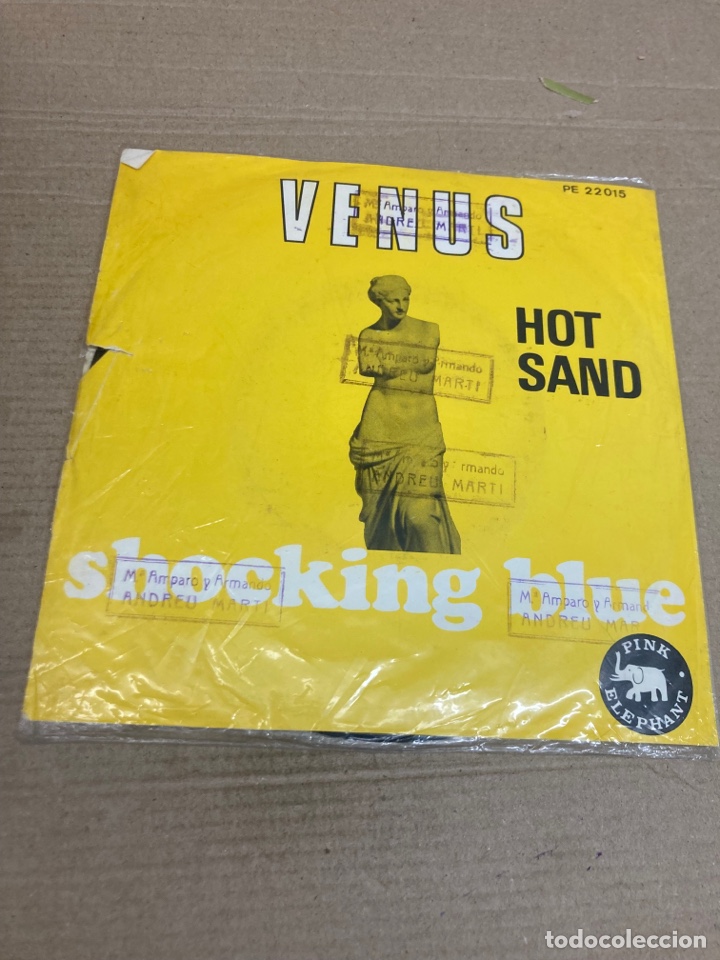 Discos de vinilo: Disco de vinilo Single Venus Hot Dand - Foto 2