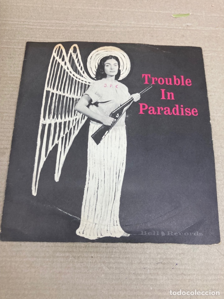 Discos de vinilo: Disco de vinilo Single Trouble in Paradise - Foto 1