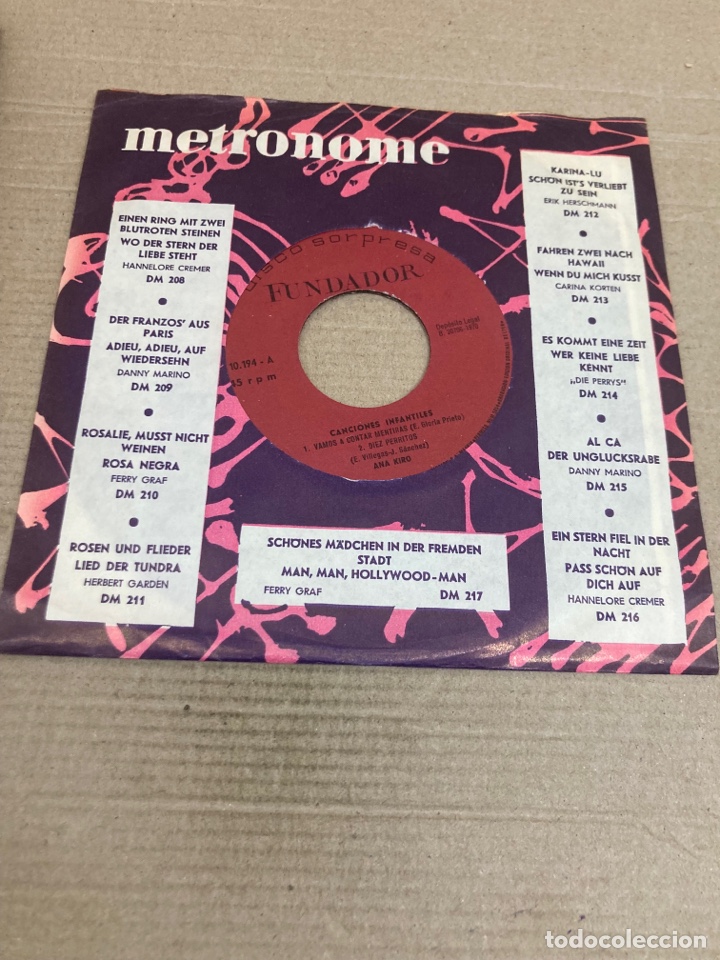 Discos de vinilo: Disco de vinilo Single metronome - Foto 2