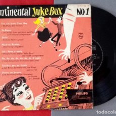 Discos de vinilo: DISCO 33 1/3 RPM. CONTINENTAL JUKE BOX NO. 1 AÑOS 50.. ENVIO INCLUIDO EN EL PRECIO.