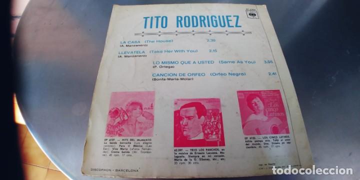 Discos de vinilo: TITO RODRIGUEZ-EP LA CASA +3 - Foto 2