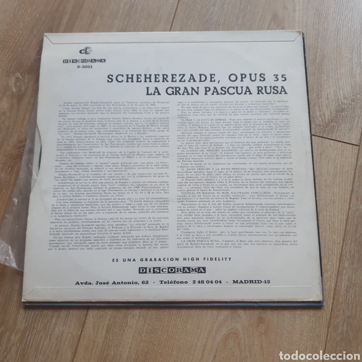 Discos de vinilo: Scheherezade - La gran pascua Rusa - Foto 2