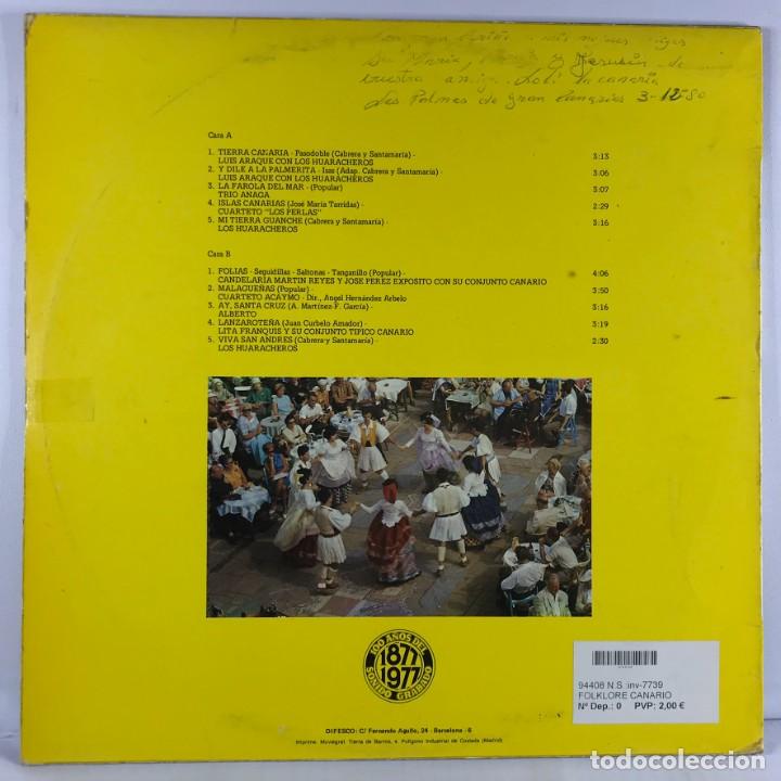 Discos de vinilo: Various &ndash; Folklore Canario - Vinyl, LP, Compilation - SPAIN - Foto 5