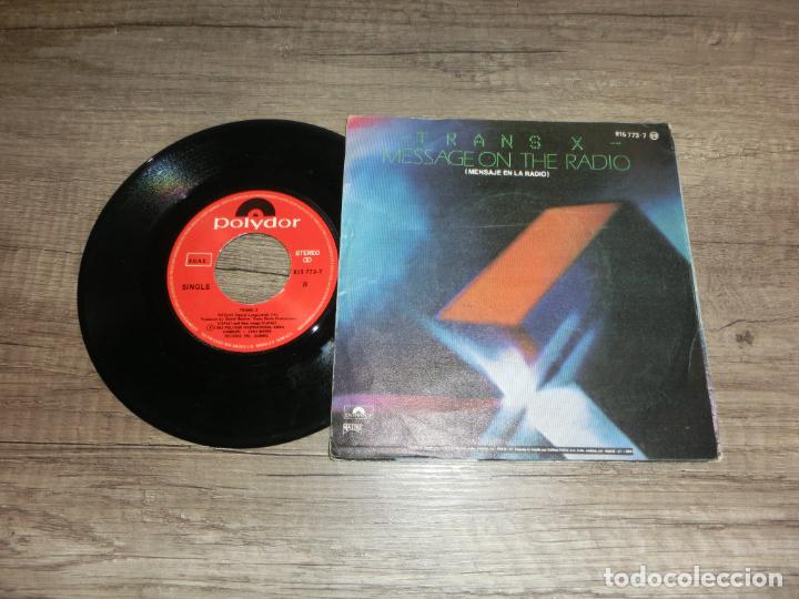 Discos de vinilo: TRANS-X - Message on the radio - Foto 2