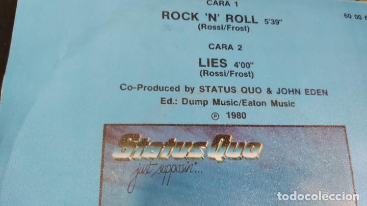 Discos de vinilo: STATUS QUO - ROCK&acute;N&acute;ROLL - SINGLE ESPA&Ntilde;OL DE 1981 - Foto 2