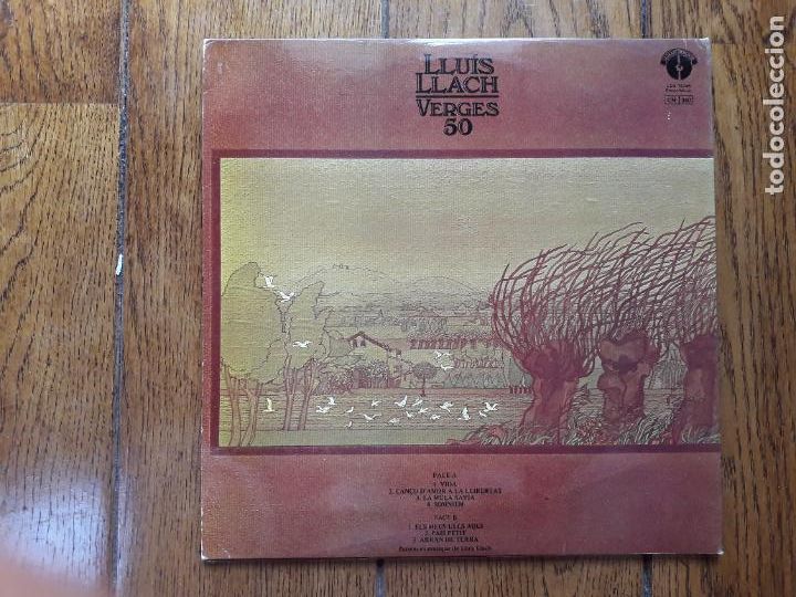 Discos de vinilo: Llu&iacute;s llach - verges 50 - edici&oacute;n francesa - Foto 3