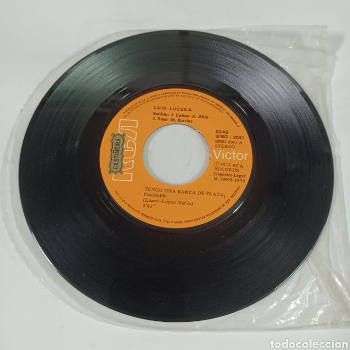 Discos de vinilo: LUUS LUCENA - TENGO UNA BARCA DE PLATA ... - Foto 3