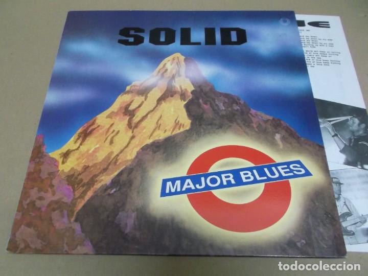 Discos de vinilo: MAJOR BLUES (LP) SOLID - A&Ntilde;O 1993 - ENCARTE INTERIOR CON LETRAS - Foto 1
