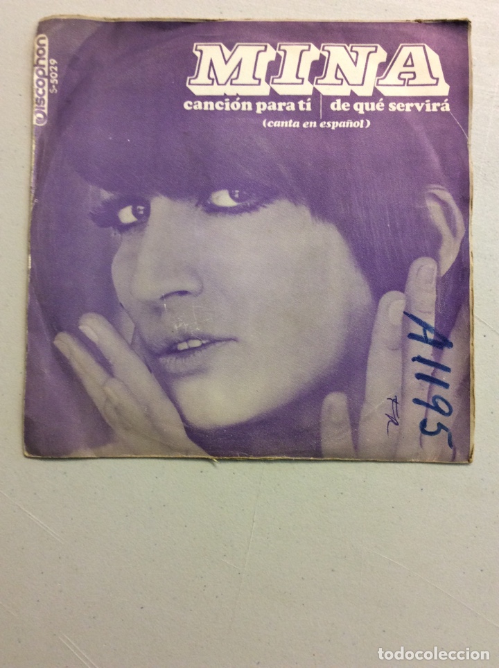 Discos de vinilo: Mina. Canci&oacute;n para t&iacute;. De qu&eacute; servir&aacute;. - Foto 1