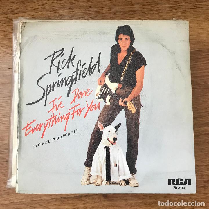 Discos de vinilo: RICK SPRINGFIELD - IVE DONE EVERYTHING FOR YOU - SINGLE RCA 1981 - Foto 1