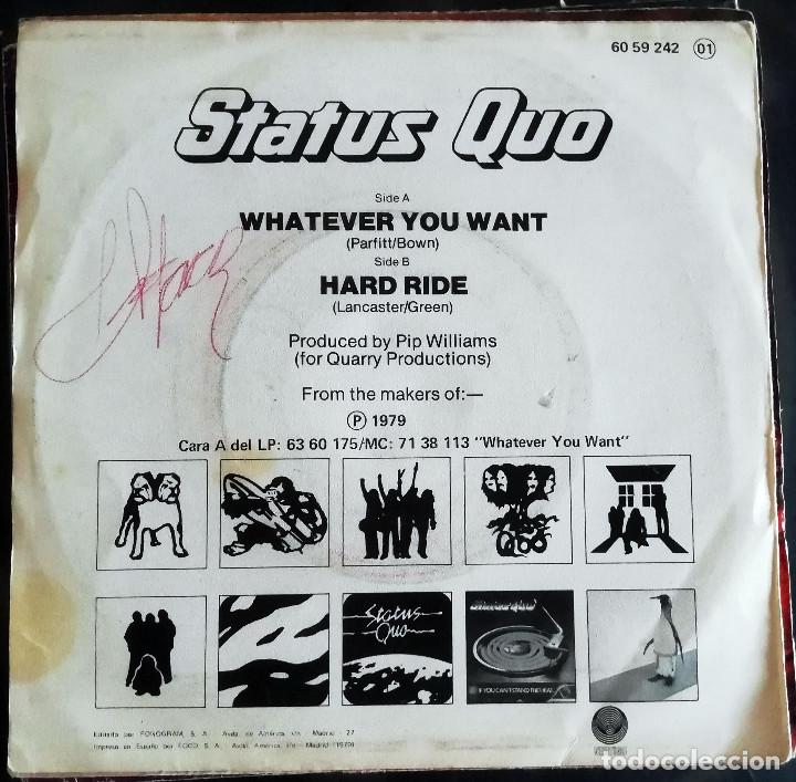 Discos de vinilo: Status Quo &ndash; Whatever You Want Spain 1979 - Foto 2