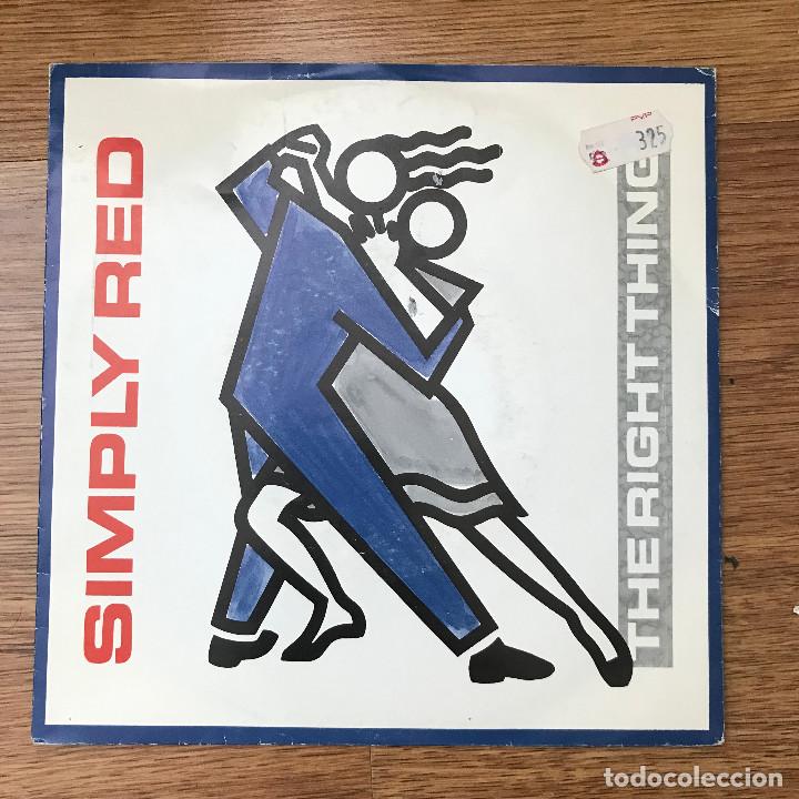 Discos de vinilo: SIMPLY RED - THE RIGHT THING - SINGLE WEA 1987 - Foto 1