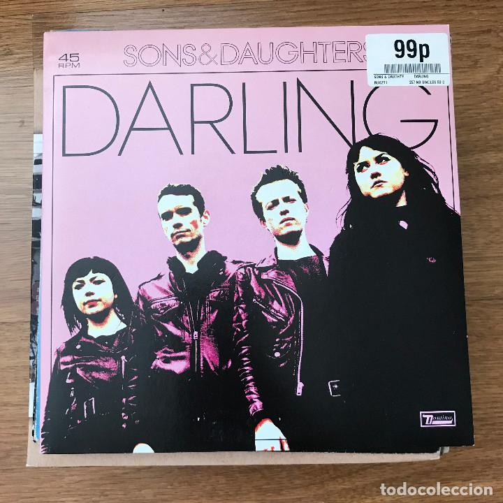 Discos de vinilo: SONS & DAUGHTERS - DARLING - SINGLE DOMINO UK 2008 - Foto 1