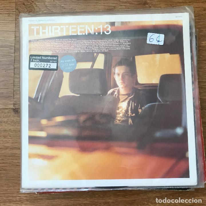 Discos de vinilo: THIRTEEN:13 - PERFECT IMPERFECTION / UNDER THE TABLE - SINGLE POLYDOR UK 2000 - Foto 1