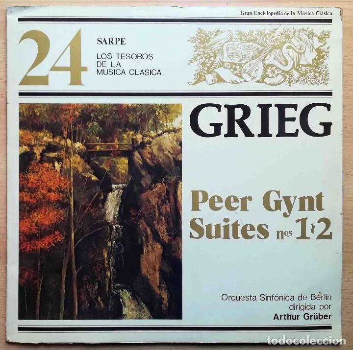 Discos de vinilo: Los Tesoros de la M&uacute;sica Cl&aacute;sica N&ordm; 24 Grieg Peer Gynt Suites 1 y 2 - Sarpe