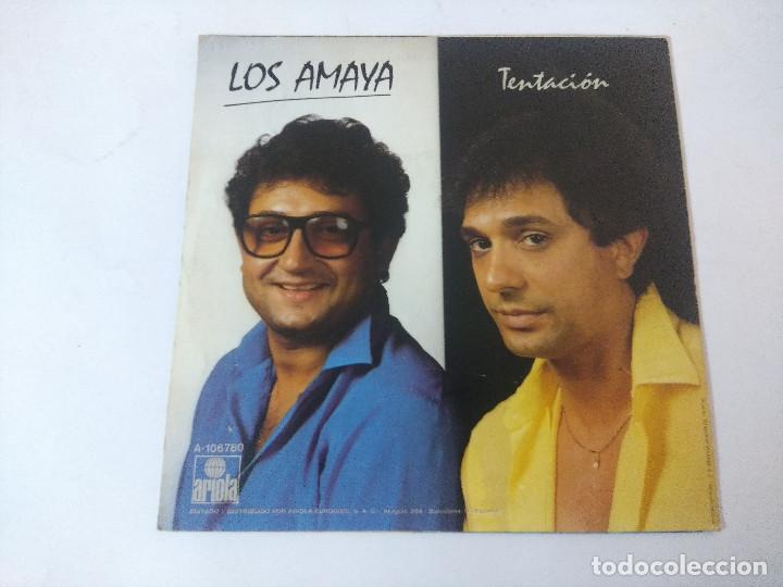 Discos de vinilo: LOS AMAYA/MIENTEME DE DIAS/SINGLE. - Foto 3