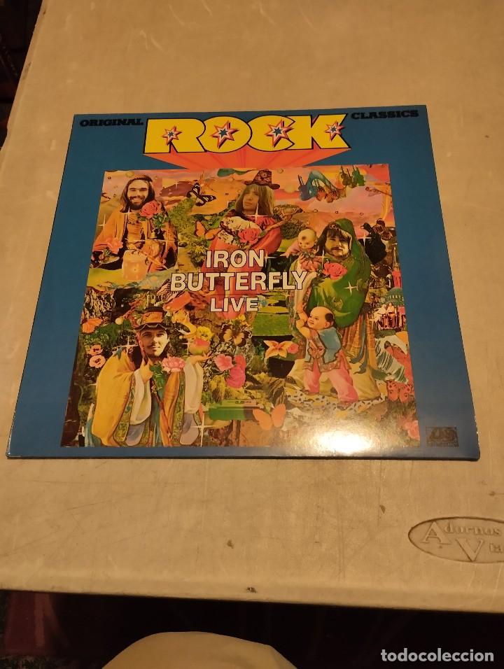 Discos de vinilo: Iron Butterfly LP Live Ger.1975 - Foto 1