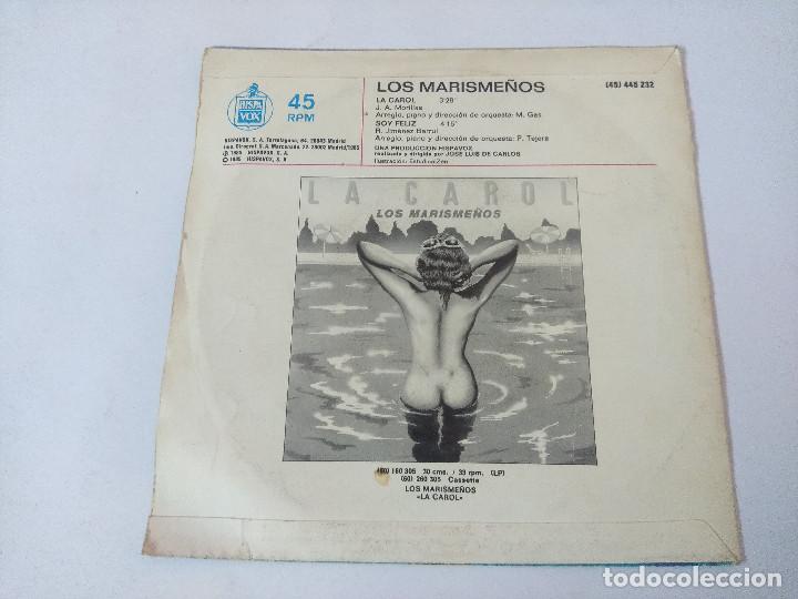 Discos de vinilo: LOS MARISME&Ntilde;OS/LA CAROL/SINGLE. - Foto 3