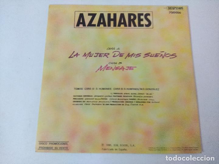 Discos de vinilo: AZAHARES/LA MUJER DE MIS SUE&Ntilde;OS/SINGLE. - Foto 3