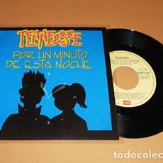 Disques de vinyle: TENNESSEE - POR UN MINUTO DE ESTA NOCHE - SINGLE - 1989. Lote 223706265