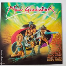 Discos de vinilo: THE NEW GLADIATOR- SPAIN LP 1985- HANOI ROCKS- QUIET RIOT- PRETTY MAIDS- VINILO COMO NUEVO.. Lote 352041459