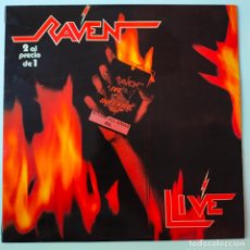 Discos de vinilo: RAVEN- LIVE AT THE INFERNO- SPAIN 2 LP 1987 + INSERT- COMO NUEVO.. Lote 352044929