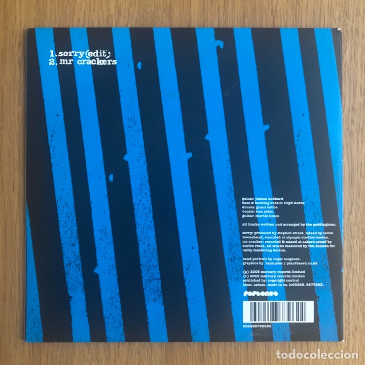 Discos de vinilo: The Paddingtons - Sorry - single - Foto 2