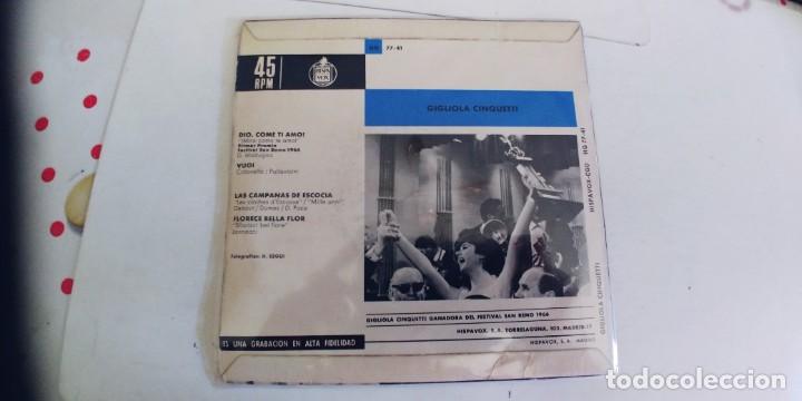 Discos de vinilo: GIGLIOLA CINQUETTI-EP DIO COMO TE AMO +3 - Foto 2