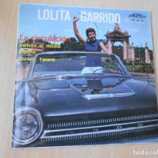 Discos de vinilo: LOLITA GARRIDO, EP, SABOR A NADA / LA CIRCULACIÓN + 2, AÑO 1.965. Lote 352205564