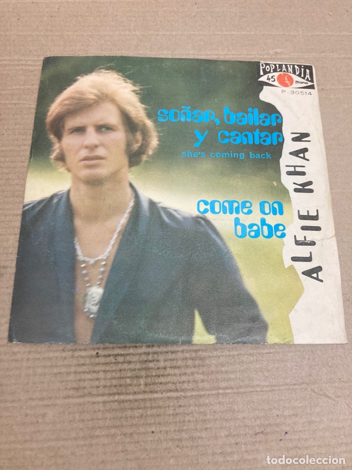 Discos de vinilo: Disco de vinilo Single Alfie Khan - Foto 1
