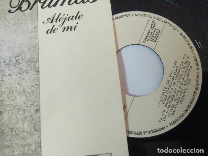 Discos de vinilo: BRUMAS/ALEJATE DE MI/SINGLE. - Foto 2