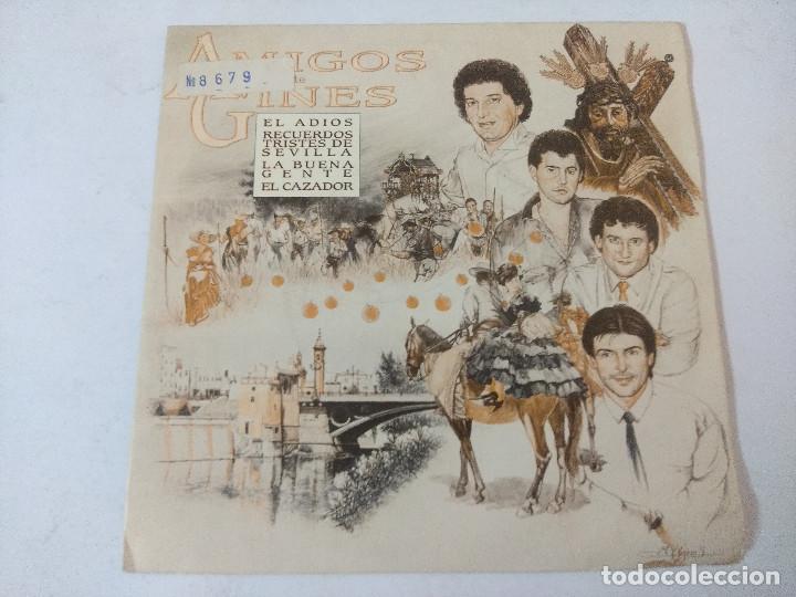 Discos de vinilo: AMIGOS DE GINES/EL ADIOS/SINGLE. - Foto 1