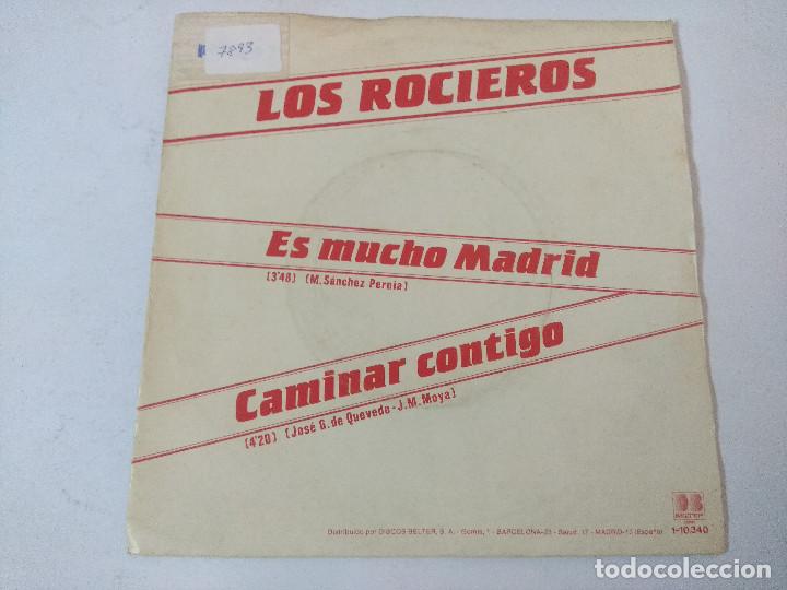 Discos de vinilo: LOS ROCIEROS/ES MUCHO MADRID/SINGLE. - Foto 1