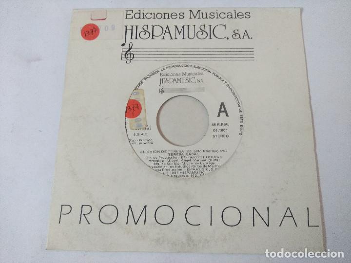 Discos de vinilo: TERESA RABAL/EL AVION DE TERESA/SINGLE. - Foto 1