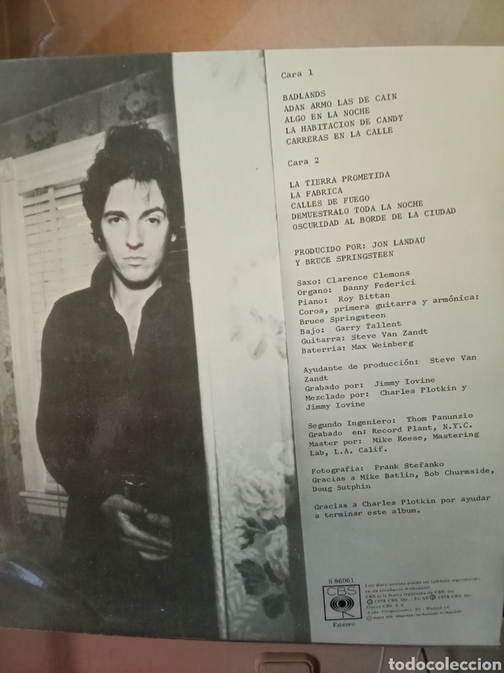 Discos de vinilo: BRUCE SPRINGSTEEN Original CBS Spain 1978 - Foto 4