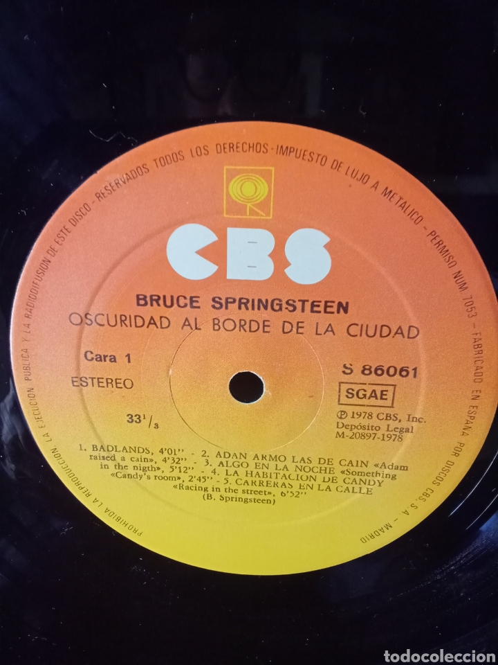 Discos de vinilo: BRUCE SPRINGSTEEN Original CBS Spain 1978 - Foto 5