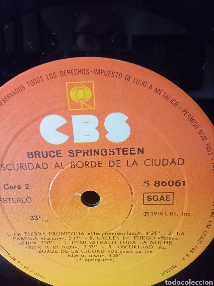 Discos de vinilo: BRUCE SPRINGSTEEN Original CBS Spain 1978 - Foto 8