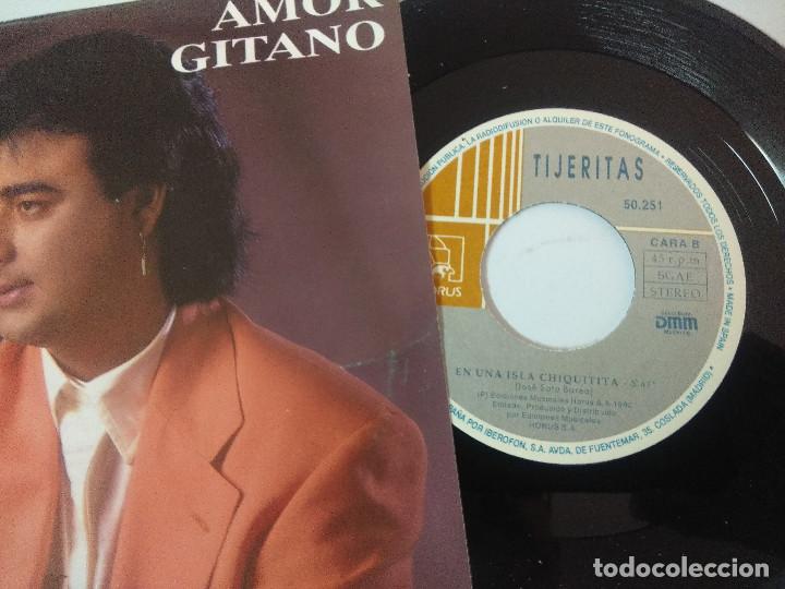Discos de vinilo: TIJERITAS/AMOR GITANO/SINGLE. - Foto 2