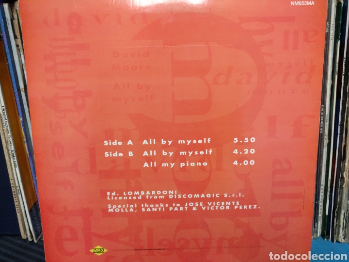 Discos de vinilo: David Moore - All By Myself (12&rdquo;, Maxi) - Foto 2