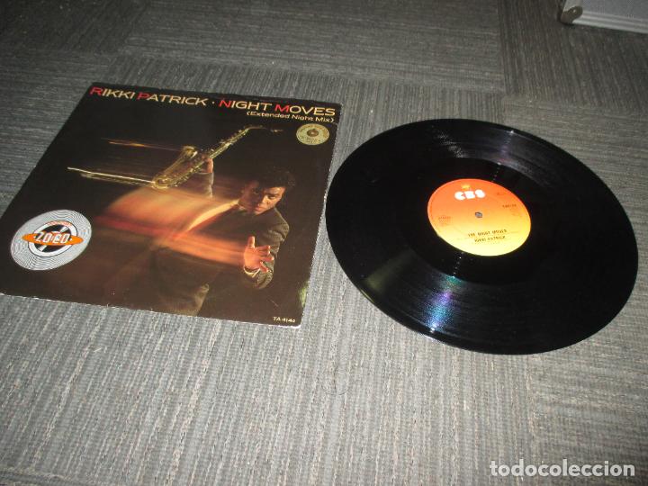Discos de vinilo: RIKKI PATRICK - NIGHT MOVES - UK - CBS - IBL - - Foto 1