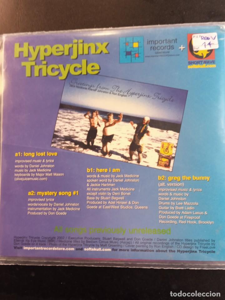 Discos de vinilo: HYPERJINX TRICYCLE- EP (DANIEL JOHNSTON). - Foto 2
