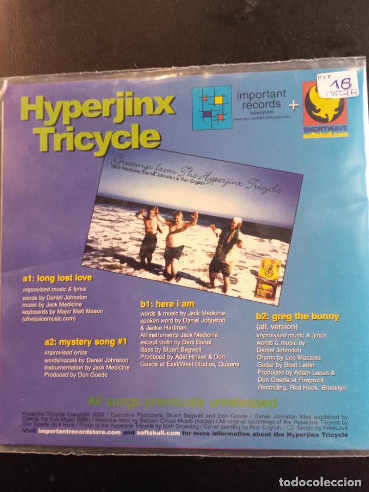 Discos de vinilo: HYPERJINX TRICYCLE- EP (DANIEL JOHNSTON). VINILO BLANCO - Foto 2