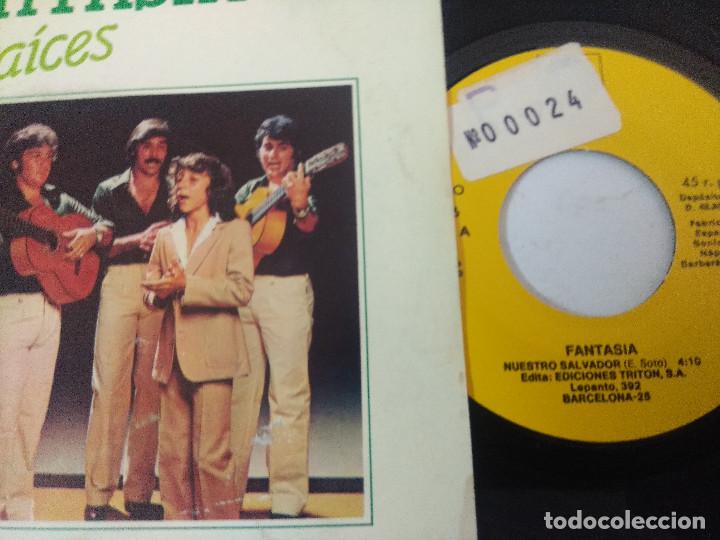 Discos de vinilo: FANTASIA/NUEVAS RAICES GITANAS/SINGLE. - Foto 2