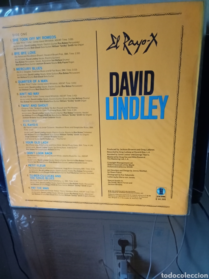 Discos de vinilo: David LINDLEY 1981 Elektra Asylum Records.Copia Spain - Foto 2