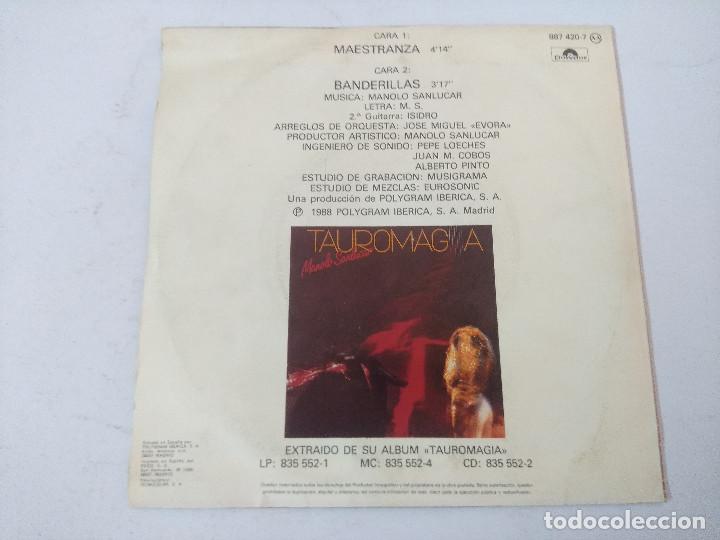 Discos de vinilo: MANOLO SANLUCAR/MAESTRANZA/SINGLE. - Foto 3